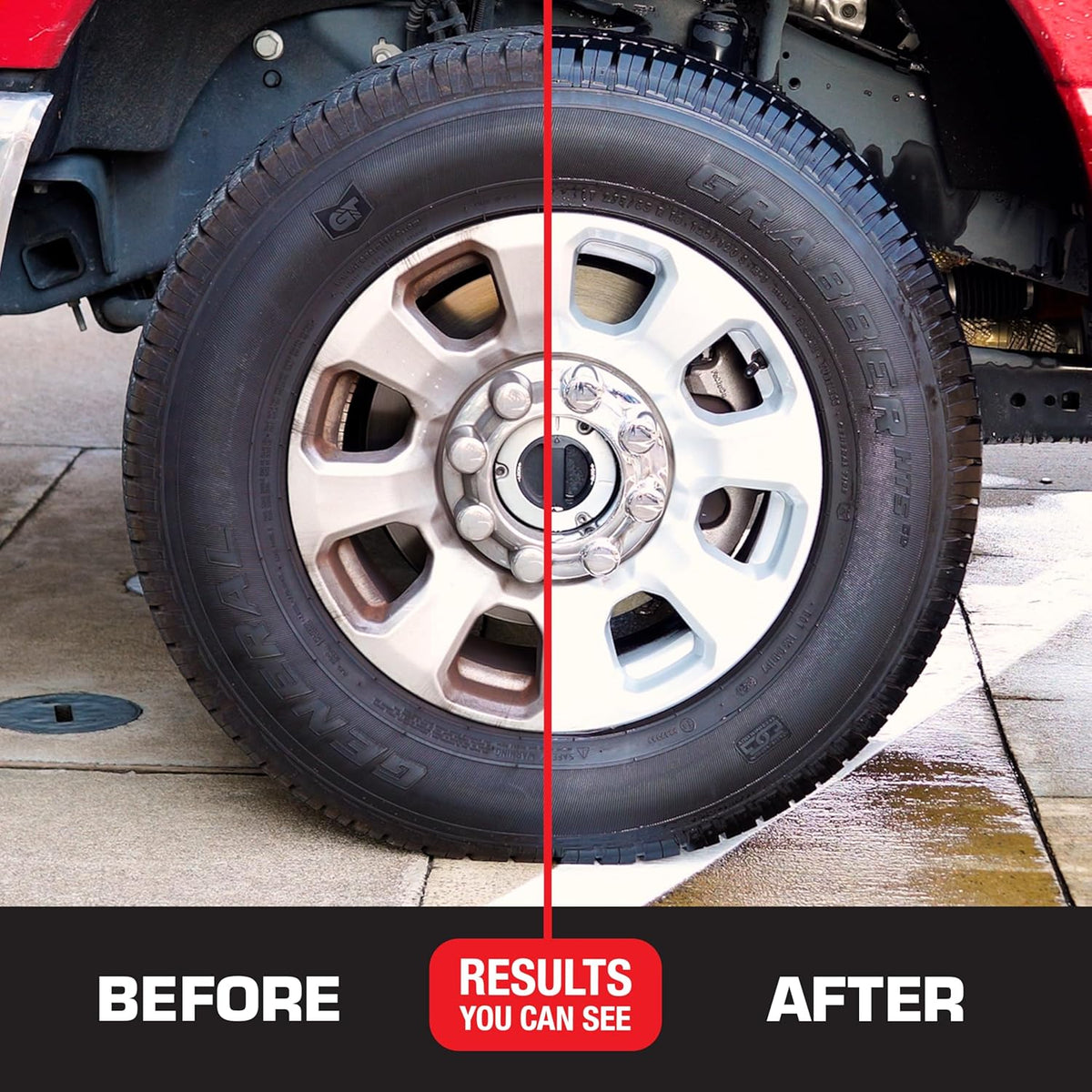 Black Magic 120228 Intense Foam Wheel & Tire Cleaner, High-Foaming Formula for Deep Cleaning, Removes Dirt, Grime & Brake Dust – Safe on All Wheels, 22 Fl Oz