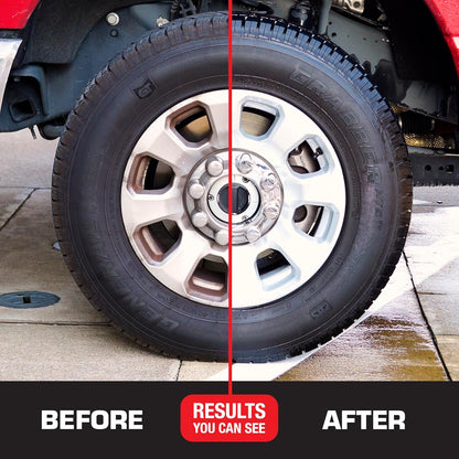 Black Magic 120228 Intense Foam Wheel & Tire Cleaner, High-Foaming Formula for Deep Cleaning, Removes Dirt, Grime & Brake Dust – Safe on All Wheels, 22 Fl Oz