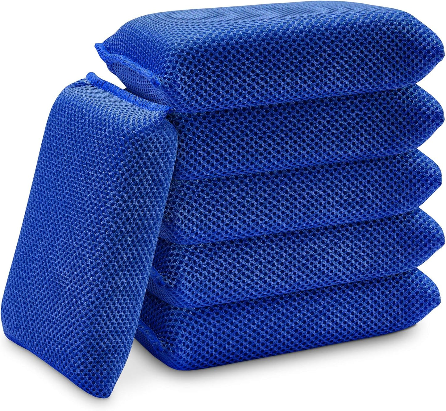 Bug Sponge for Car Washing (6 Pack) — Bug and Tar Remover for Cars - Ultra Soft Mesh Car Wash Sponge Non-Scratch
