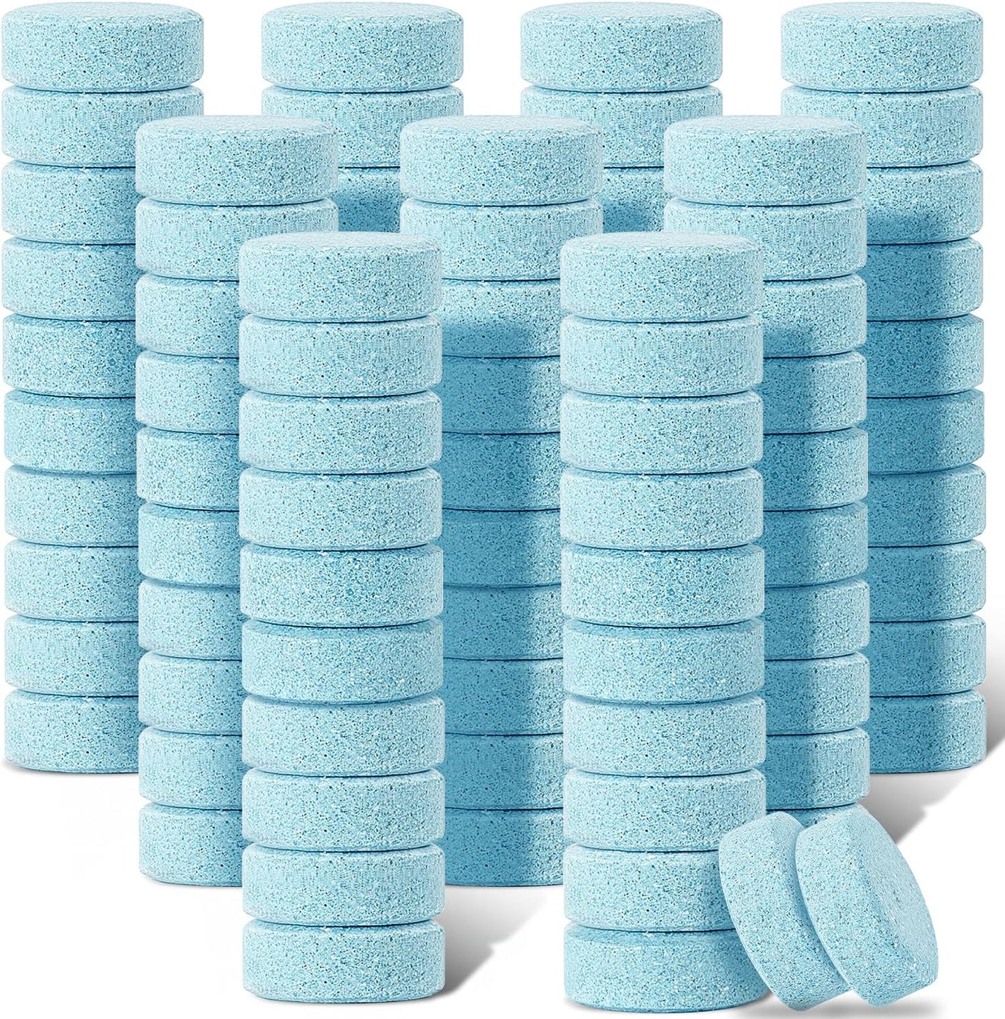 Boao 100 Pcs Car Windshield Washer Tablets Cleaning Washer Fluid Tablets Glass Concentrated Cleaner Windshield Wiper Fluid Solid Effervescent Remove Auto Glass Stains Clear Car Vision