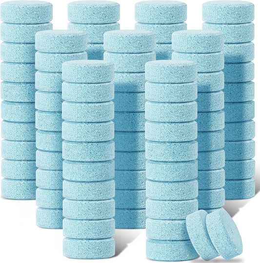 Boao 100 Pcs Car Windshield Washer Tablets Cleaning Washer Fluid Tablets Glass Concentrated Cleaner Windshield Wiper Fluid Solid Effervescent Remove Auto Glass Stains Clear Car Vision