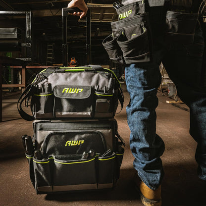 AWP Tool Bags, Premium Tool Bag, Black, Durable Tool Tote, for Professionals and Contractors