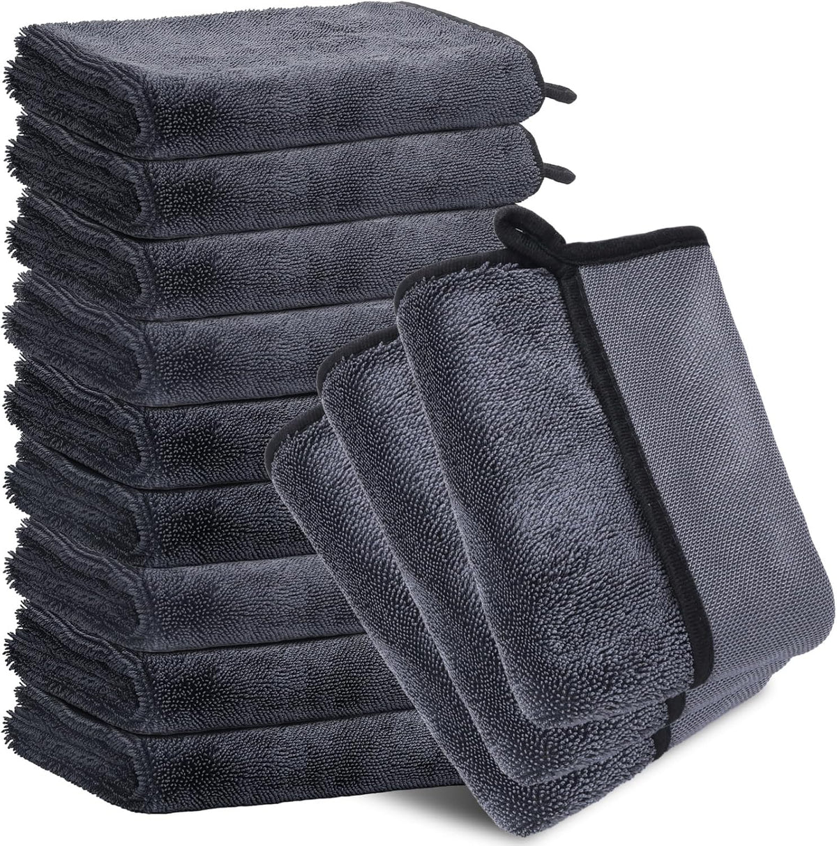 6PCS Microfiber Towels for Cars 36x25 Inch Microfiber Cleaning Cloths Bulk Soft Car Detailng Towel Cloths 450 GSM Detailing Buffing Quick Drying Towel Polishing Waxing Auto Detailing Towel Cloth