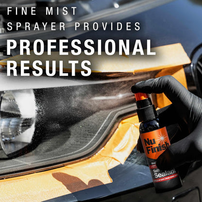 5-in-1 Complete Detailer Spray with Towel by Nu Finish, Preserves and Protects Car Detailing, Includes 1 Microfiber Towel, 22 Oz Spray