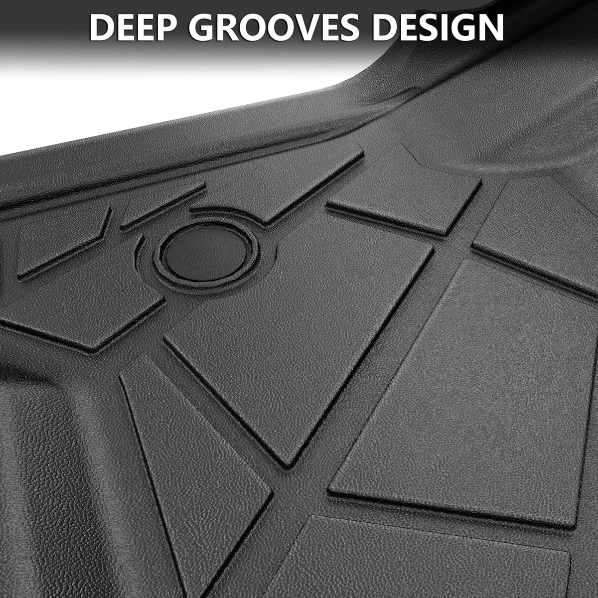 KARPAL Floor Mats for 2007-2013 Chevy Silverado & GMC Sierra 1500 Crew Cab / 2007-2014 2500/3500 HD(Footwell Coverage), All-Weather TPE Custom Fit Floor Liners Car Accessories