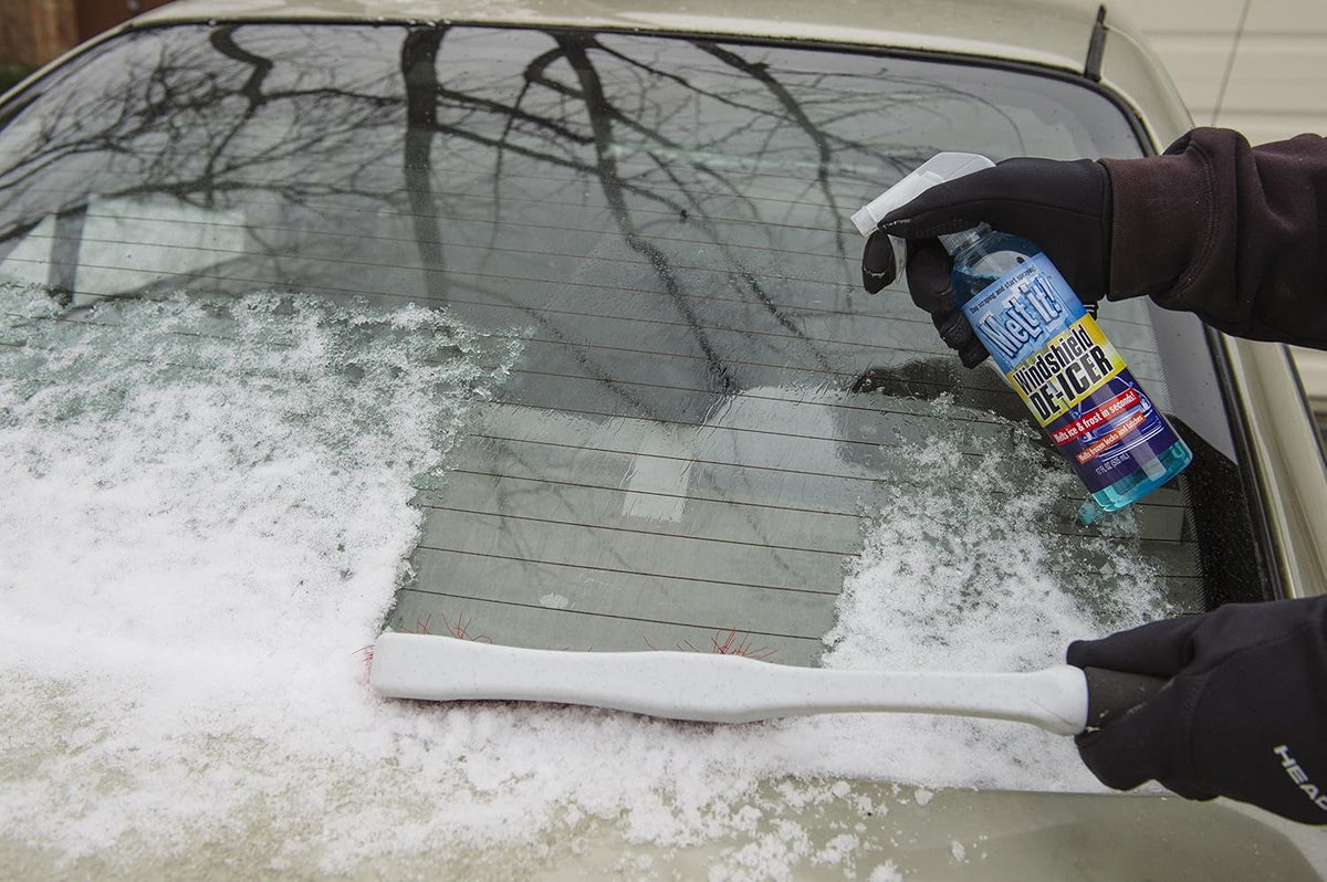 E·Z·R Windshield De-Icer. Melt it! Instantly Melts Ice & Winter Frost For Car Windshields, Windows, Mirrors, Key Locks, & Latches, Snow Melting Defrost Liquid For Car Window Cleaner, 17 Fl Oz, 2-Pack