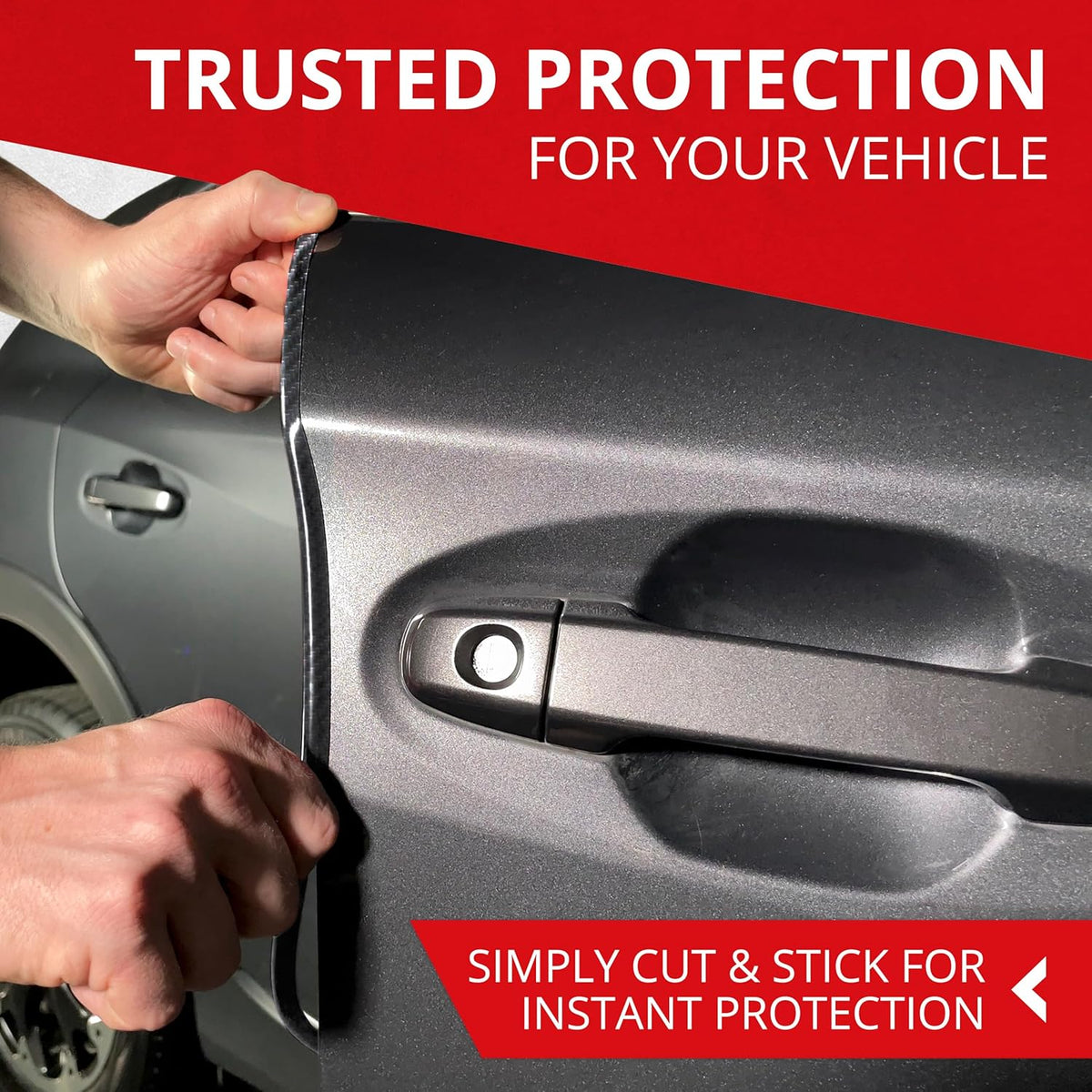 All-Fit Automotive Car Door Edge Protector – Universal DIY Edge Trim to Prevent Scratches & Dings – Flexible Adhesive Molding Trim for Cars, Trucks & SUVs (10 Ft - Black)
