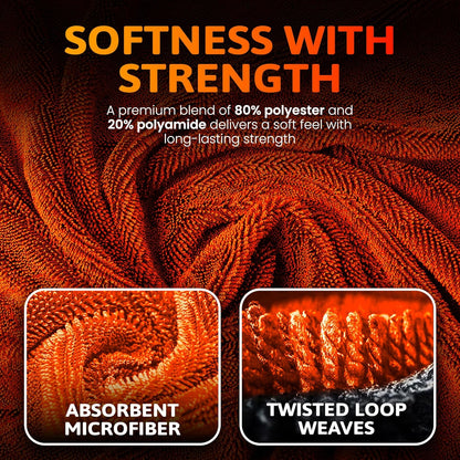 Car Drying Microfiber Towels, Extra Large Cleaning Cloth Towel with No Streaks, Reusable, Superior Water Absorbent & Scratch Free, Super Soft Detailing & Buffing Towels for Cars, 2-Pack