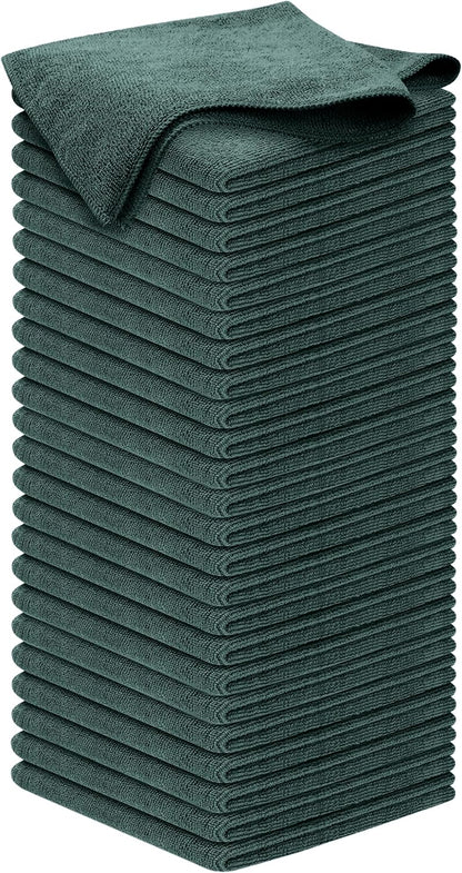 USANOOKS Premium 300GSM Microfiber Cleaning Cloth - 12.5"x12.5" High Performance - 1200 Washes, Ultra Absorbent Microfiber Towels for Cars Undercarriage, Rims & Engine Bay Cleaning - Microfiber Cloth