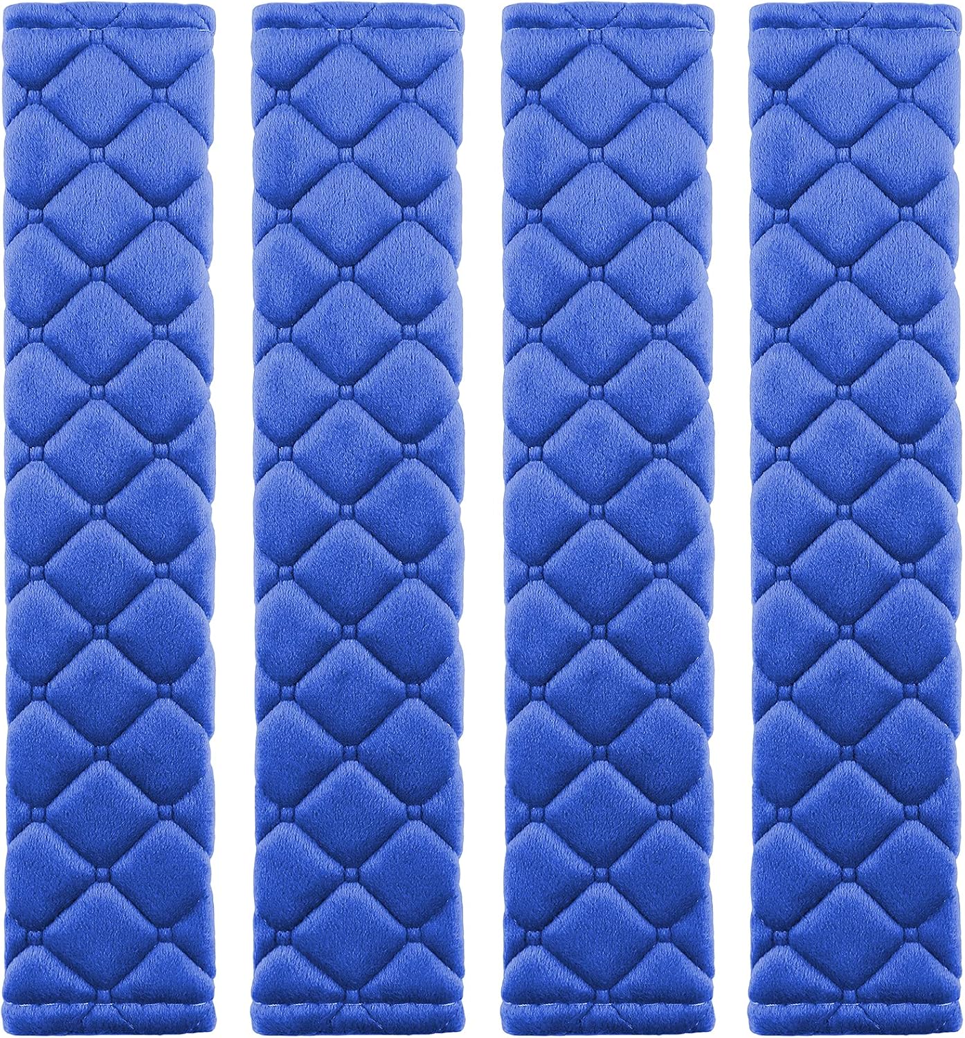 4 Pack Universal Car Seat Belt Pads, Adult Seat Belt Shoulder Strap Covers Harness Pad for Car/Bag,Soft Comfort Helps Protect You Neck Shoulder from The Seat Belt Rubbing（Black）