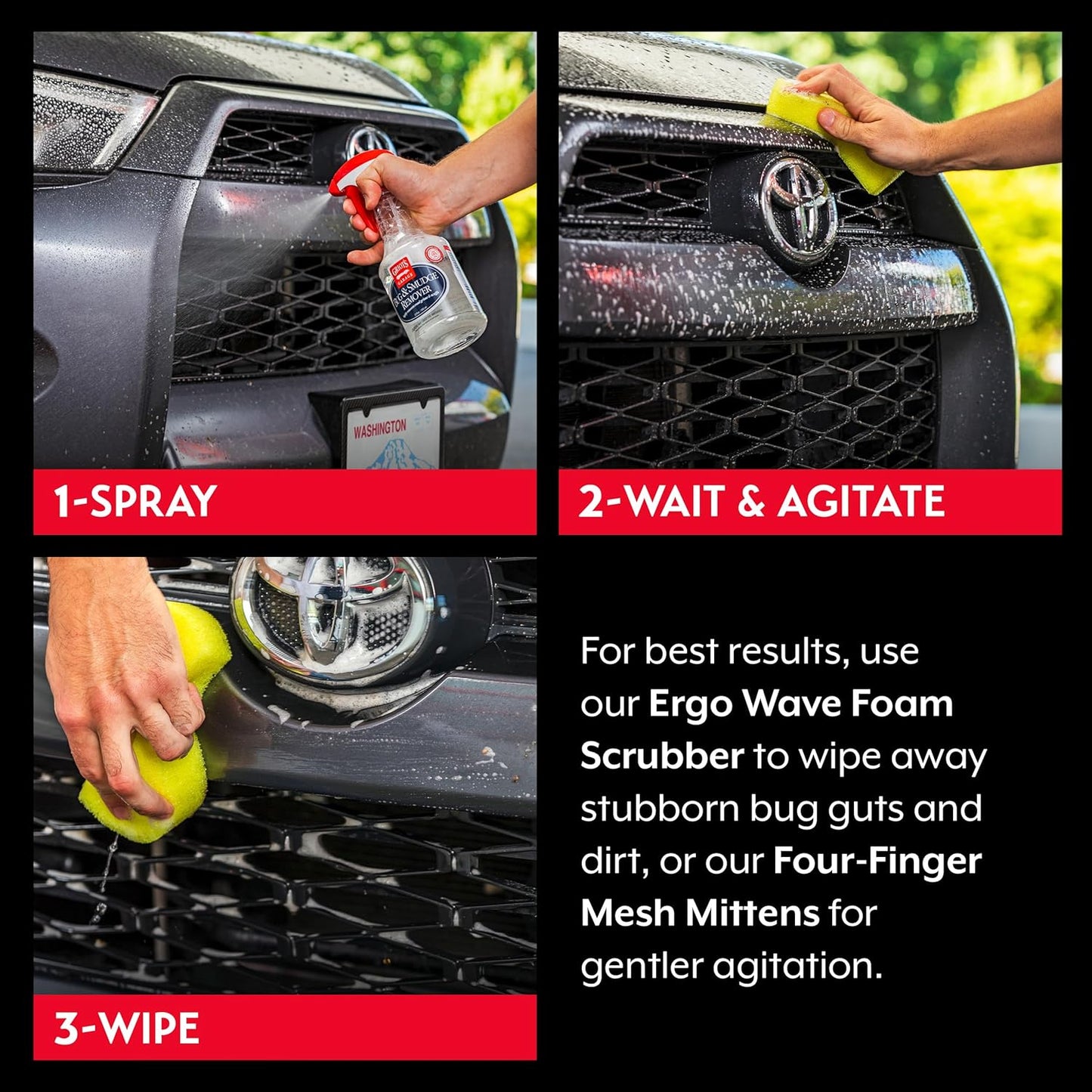 Griot's Garage Smudge Remover, Car Cleaning Spray for Spot Removal, Works on All Exterior Surfaces, Releases Smudges, Oil, Grime, and Scuffs, 22 oz
