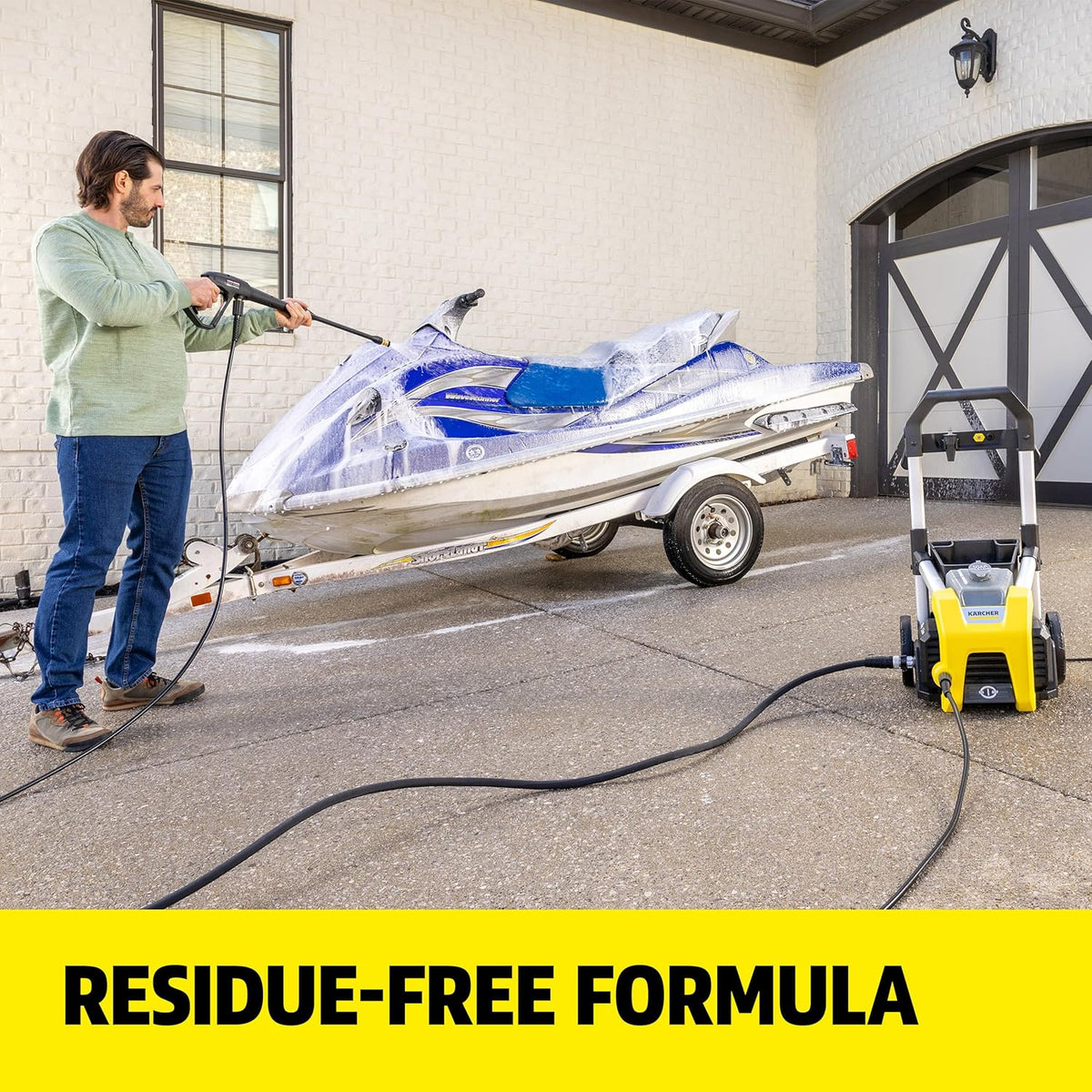 KÄRCHER Vehicle Wash and Wax, Pressure Washer Detergent, Cleans Cars, Bikes, Trucks, Boats and More, Highly Concentrated, Makes up to 40 gal of Cleaner