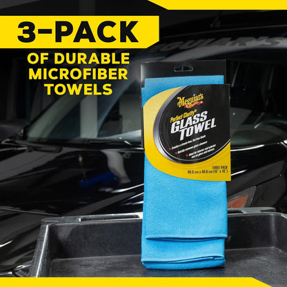 Meguiar's Perfect Clarity Glass Cleaner, Keep Windows, Windshields, and Mirrors Gleaming using a Premium Anti-Hazing Formula that Leaves a Superior Streak Free Finish, 24 Oz