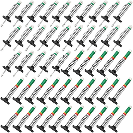 Yarlung 50 Pack Tire Tread Depth Gauge, Color Coded 32nds Accurate Measurement Tools, Tire Depth Gauge with Pocket Clip in 1/32 Inch Increments for Car, Semi Truck Tire Tread Check