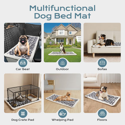 Backseat Dog Bed Mat for Car, Dog Car Seat Cover for Back Seat, Pet Car Blanket Soft and Comfortable, Bottom Non-Slip, Washable Travel Pet Mat for Cars Trucks and SUVs