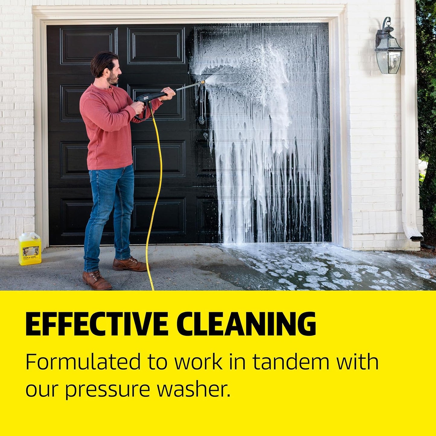 KÄRCHER Vehicle Wash and Wax, Pressure Washer Detergent, Cleans Cars, Bikes, Trucks, Boats and More, Highly Concentrated, Makes up to 40 gal of Cleaner