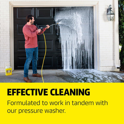 KÄRCHER Vehicle Wash and Wax, Pressure Washer Detergent, Cleans Cars, Bikes, Trucks, Boats and More, Highly Concentrated, Makes up to 40 gal of Cleaner