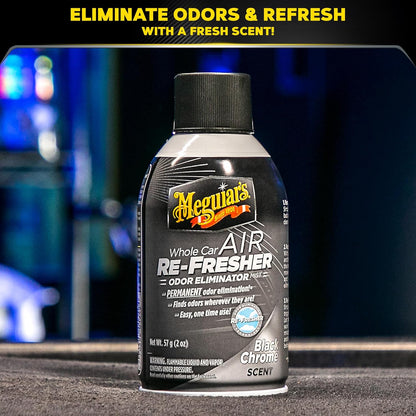 Meguiar’s Whole Car Air Refresher Odor Eliminator, Summer Breeze, 2 Oz— Car Air Freshener For Commuters, Detailers; Mist Refreshes Cabin For Sedan, Suv, Truck, Van