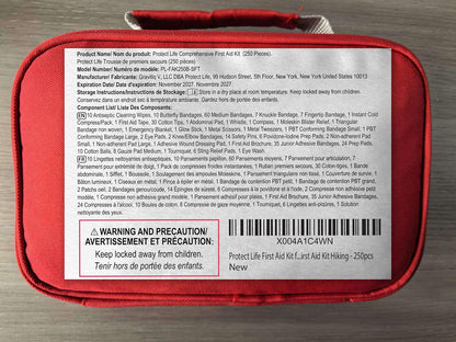 Protect Life Doctor Developed Mini First Aid Kit, 100 Piece Waterproof Emergency Kit for Car, Boat, Camping & Travel, Includes Emergency Blanket, Tourniquet & First Aid Guide