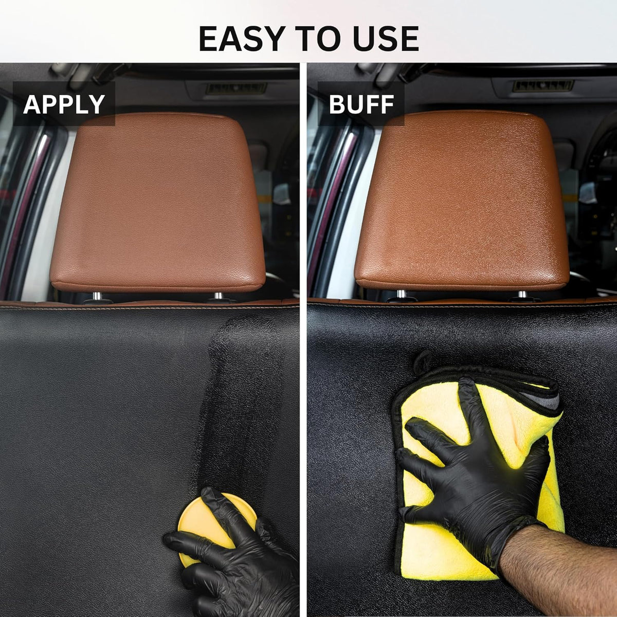 The Pro Stuff® Ultimate Leather Conditioner for Car Interior & Seats | UV Protection, Deep Restoration and Shine | Easy Apply, No-Residue Micro-emulsion Clear Formula | Works on Couch, Jacket, Shoe