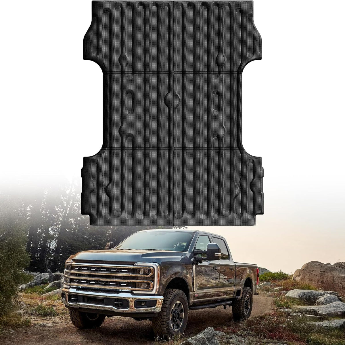 Cargo Liner Compatible with 2015-2024 Ford Edge Cargo Mat，All Weather Protection Trunk Liner Rear Trunk mat，Black