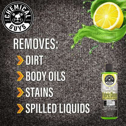 Chemical Guys CWS2031602 Foaming Citrus Fabric Clean Carpet & Upholstery Shampoo & Odor Eliminator (Car Carpets, Seats & Floor Mats), Safe for Cars, Home, Office, & More , 16 fl oz, 2 Pack