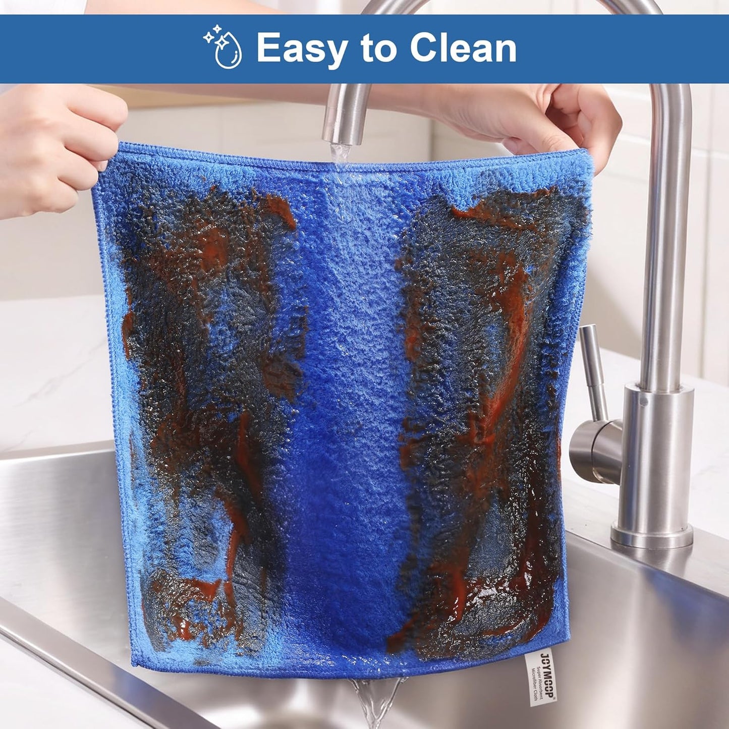 JOYMOOP Microfiber Towels for Cars, 2 Pack 35.4" x 23.6" Car Drying Towel, Dark Gray Reusable Car Towel, Quick Drying Car Microfiber Cleaning Cloth for RVs, SUVs, Trucks