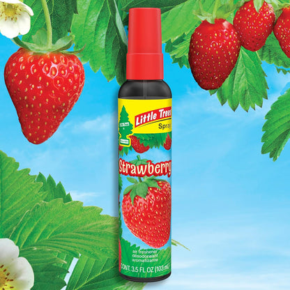 LITTLE TREES Car Air Freshener | Spray Provides a Long-Lasting Scent for Auto or Home | On-the-go Freshness | Black Ice, 6 Air Fresheners