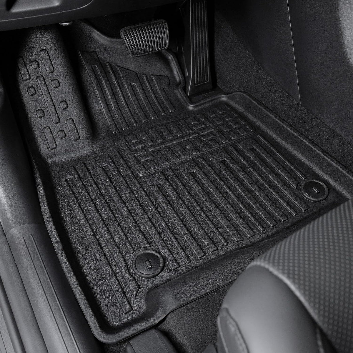 Floor Mats for Hyundai Elantra Gas 2021-2026, All Weather Floor Mats Trunk Cargo Liner and Door Sill Guards Accessories, Full Coverage Set (Not fit Hybrid Models)