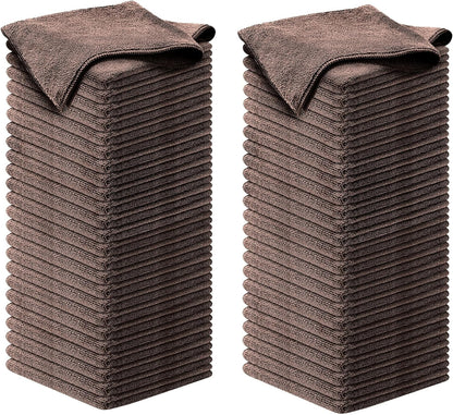 USANOOKS Premium 300GSM Microfiber Cleaning Cloth - 12.5"x12.5" High Performance - 1200 Washes, Ultra Absorbent Microfiber Towels for Cars Undercarriage, Rims & Engine Bay Cleaning - Microfiber Cloth