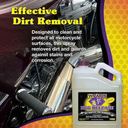 Wizards Bug Release - All Surface Bug Remover and Wash for All Vehicles - Softens and Neutralizes Acidic Bug Protein - Doubles as Spot Cleaner and Pre-Soak Car Cleaner - 22 Fl Oz