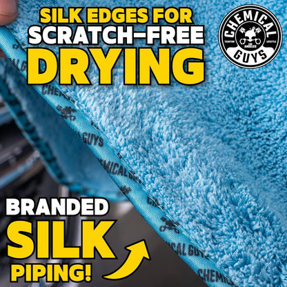Chemical Guys Woolly Mammoth Large Microfiber Drying Towel - 36 x 25 Inch Gray, Ultra Plush Super Absorbent Car Drying Towel for Cars, Trucks, SUVs, Motorcycles, RVs, and Auto Detailing