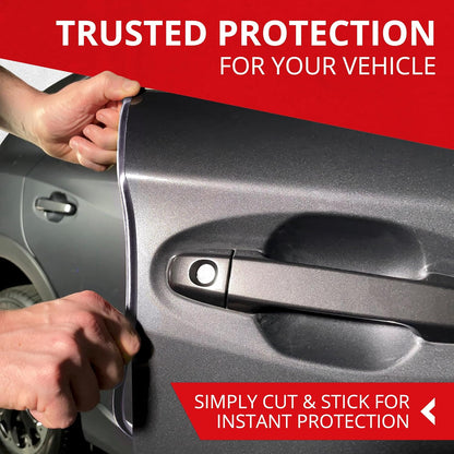 All-Fit Automotive Car Door Edge Protector – Universal DIY Edge Trim to Prevent Scratches & Dings – Flexible Adhesive Molding Trim for Cars, Trucks & SUVs (10 Ft - Black)