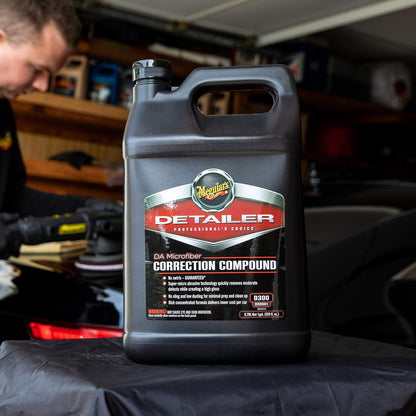 Meguiar's DA Microfiber Correction Compound D30032 - Pro Car Scratch Remover, for Use with a DA Polisher and Microfiber Cutting Disc, Remove Swirls, Scratches, Water Spots, and Oxidation, 32 Oz