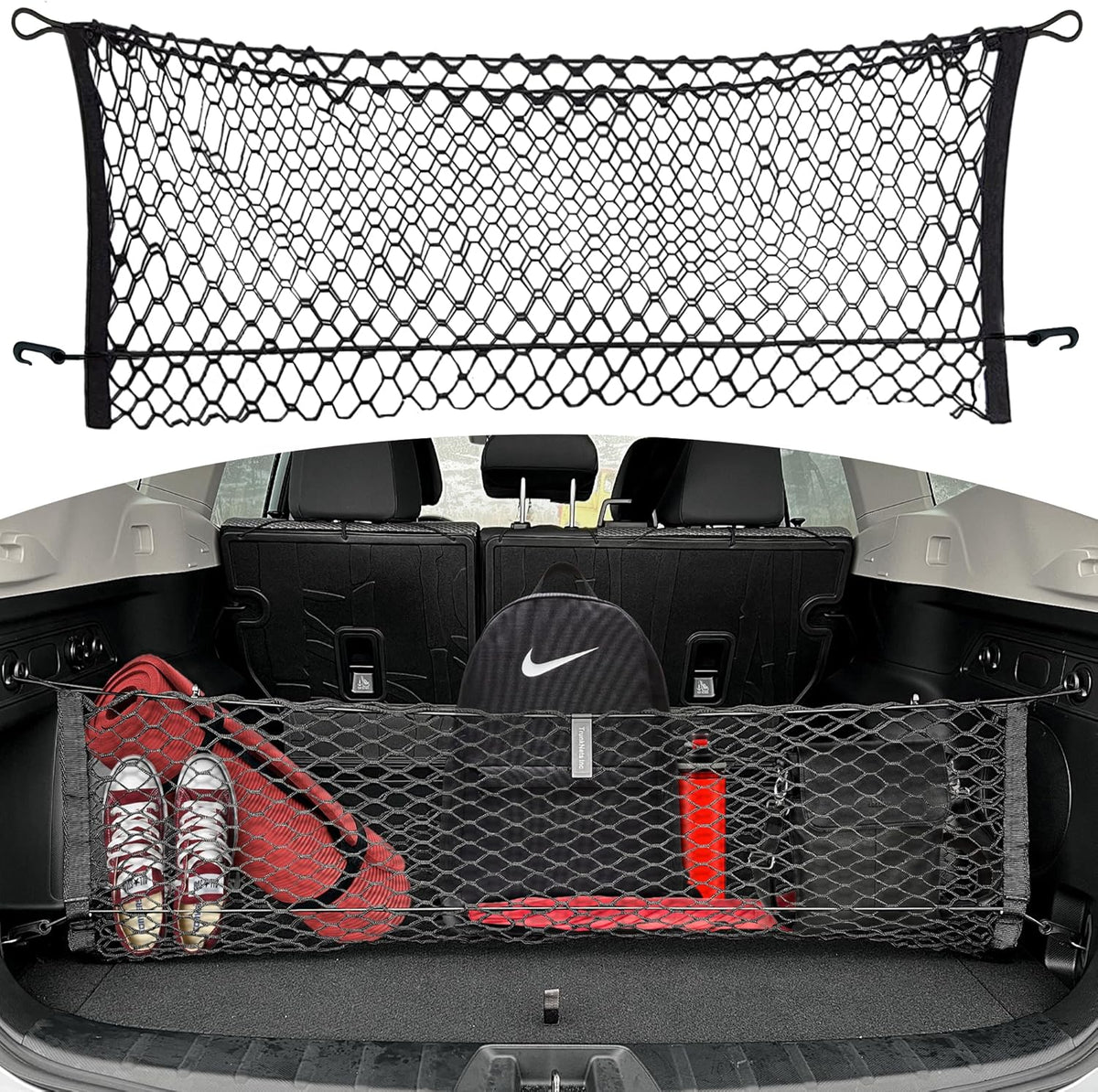 Envelope Style Automotive Elastic Trunk Mesh Cargo Net for Subaru Forester (SK) 2019-2026 - Premium Trunk Organizer and Storage - Luggage Net for SUV - Best Car Organizer for Subaru Forester