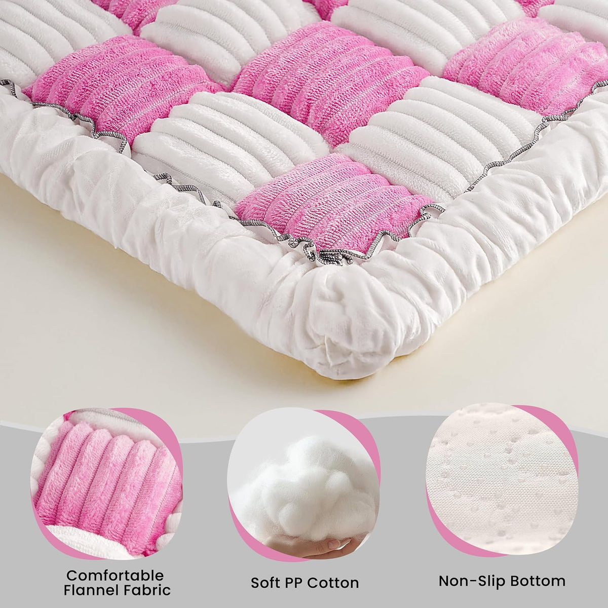 HiPetpy Backseat Dog Bed Mat for Car, Non-Slip Dog Bed for Car Back Seat, Soft & Cozy Dogs Blanket, Washable Travel Pet Mat Seat Protector for Cars, SUVs, Trucks