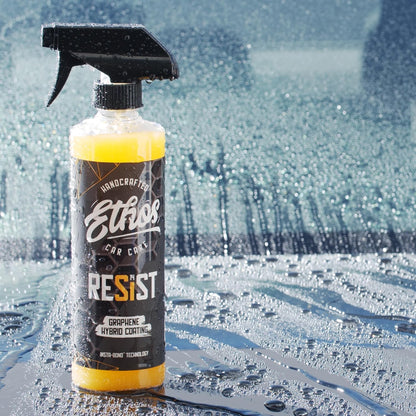 Ethos RESIST Graphene Spray Coating for Cars – Graphene Ceramic Coating Spray, Extreme Hydrophobic Protection, Gloss Enhancement, Ceramic Coating for Cars – 16oz