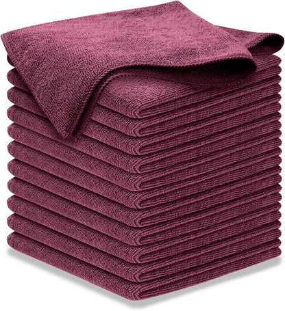 USANOOKS Premium 300GSM Microfiber Cleaning Cloth - 12.5"x12.5" High Performance - 1200 Washes, Ultra Absorbent Microfiber Towels for Cars Undercarriage, Rims & Engine Bay Cleaning - Microfiber Cloth