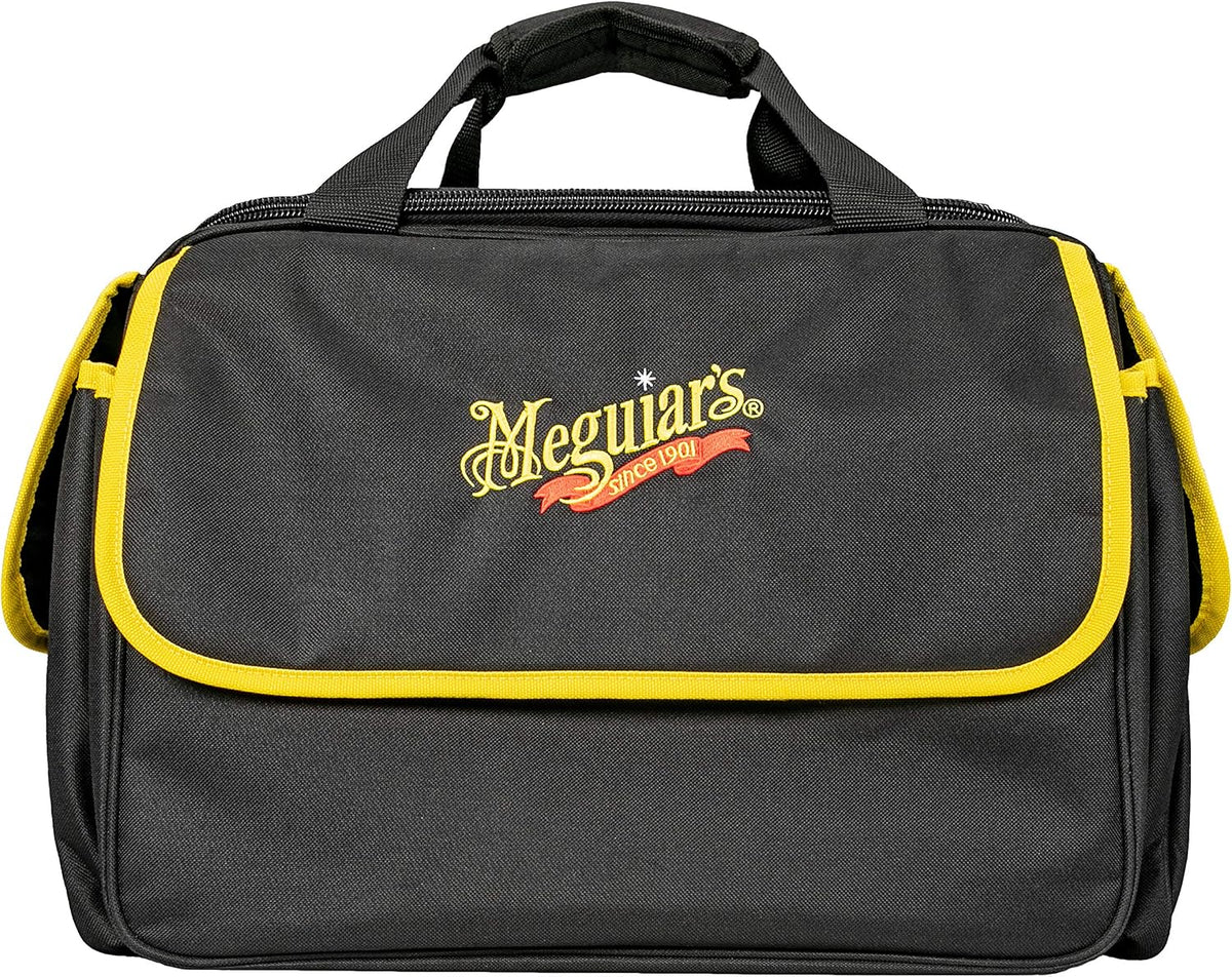 Meguiar's Detailing Bag - Premium Car Bag and Detailing Supply Organizer - Portable for All Your Favorite Supplies, Black