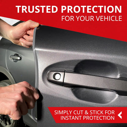 All-Fit Automotive Car Door Edge Protector – Universal DIY Edge Trim to Prevent Scratches & Dings – Flexible Adhesive Molding Trim for Cars, Trucks & SUVs (10 Ft - Black)