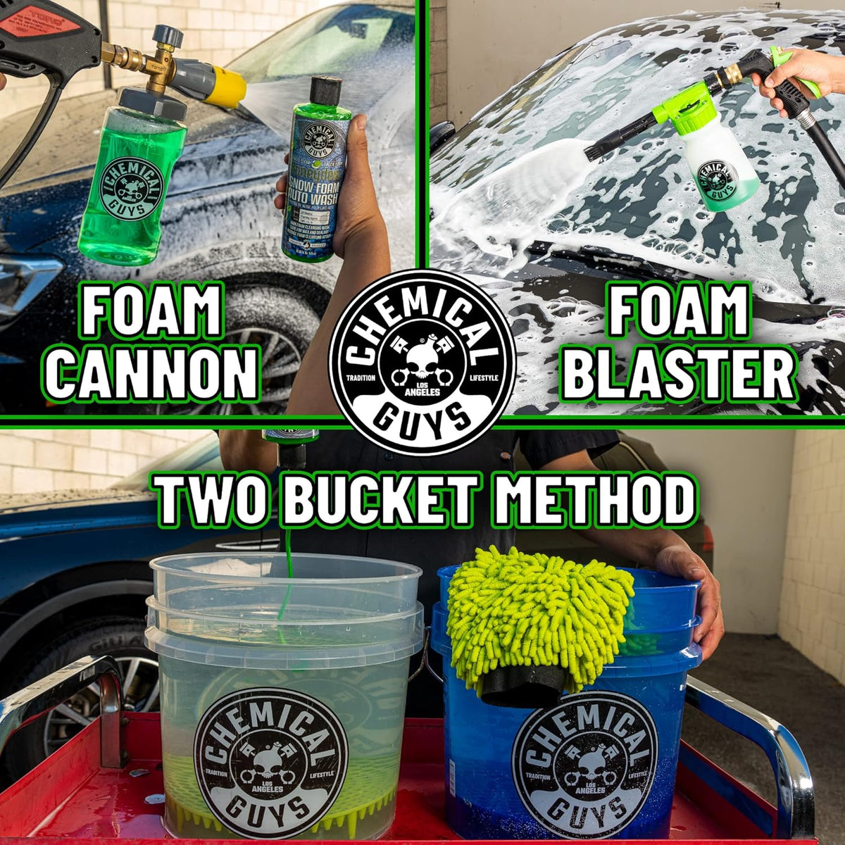 Chemical Guys Car Wash Soap for Foam Cannon or Bucket, Honeydew Snow Foam Car Wash Soap for Trucks, Motorcycles, RVs & More, Super Suds, Honeydew Scent - 128 oz (1 Gallon)
