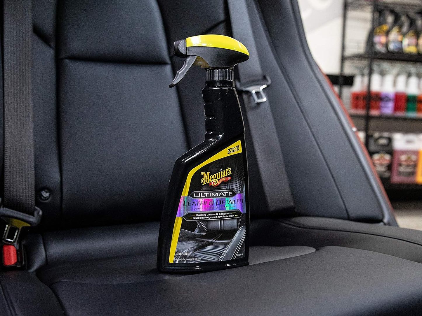 Meguiar's G201316EU Ultimate Leather Detailer 473 ml cleans, restores & protects leather