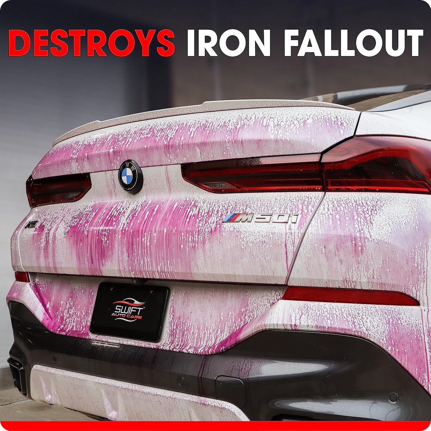 Swift Iron Remover & Wheel Cleaner (16 Oz) – Remove Brake Dust, Iron Oxide & Stuck-On Dirt & Debris from Paint & Wheels | Effective Formula for Decon Car Wash | Preps Paint for Wax Coatings