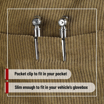 UNCO Pencil Tire Gauge, 2 Pack, 10-75 PSI, Car Tire Air Gauge