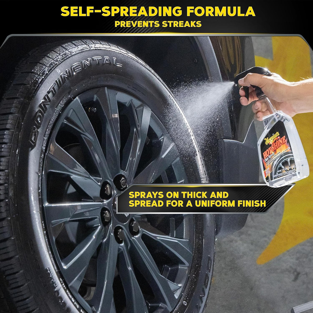 Meguiar's G1224 Hot Shine Tire Spray - 24 Oz Spray Bottle