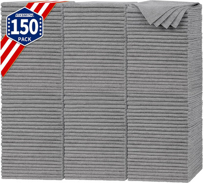 FIXSMITH Microfiber Cleaning Cloth - Pack of 50, Microfiber Towels for Cars 16 x 12 in, Highly Absorbent Cleaning Rags, Lint-Free, Streak-Free Cleaning Cloths for Car Kitchen Home Office