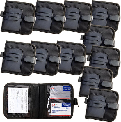 High Road Car Visor Organizer and Registration and Insurance Card Holder with Clear Document Pockets and 3 Card Holders - Vehicle Document Holder for Visor, Glove Box or Console