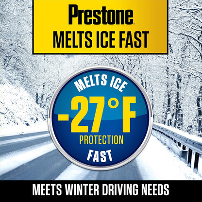 Prestone AS250 De-Icer / Winter Windshield Washer Fluid, 1 Gallon
