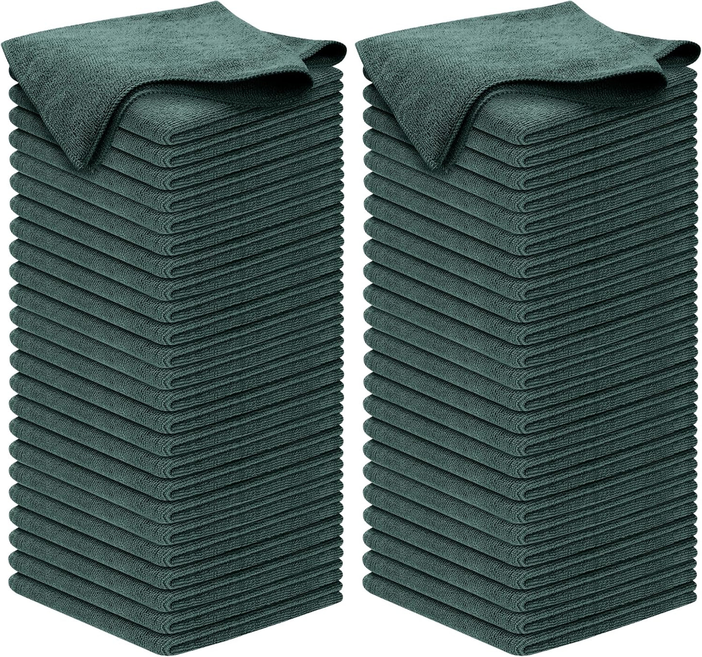 USANOOKS Premium 300GSM Microfiber Cleaning Cloth - 12.5"x12.5" High Performance - 1200 Washes, Ultra Absorbent Microfiber Towels for Cars Undercarriage, Rims & Engine Bay Cleaning - Microfiber Cloth