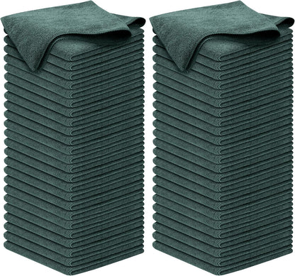 USANOOKS Premium 300GSM Microfiber Cleaning Cloth - 12.5"x12.5" High Performance - 1200 Washes, Ultra Absorbent Microfiber Towels for Cars Undercarriage, Rims & Engine Bay Cleaning - Microfiber Cloth